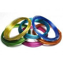 兴航氧化压花铝线 氧化彩色铝线 手工艺品铝线